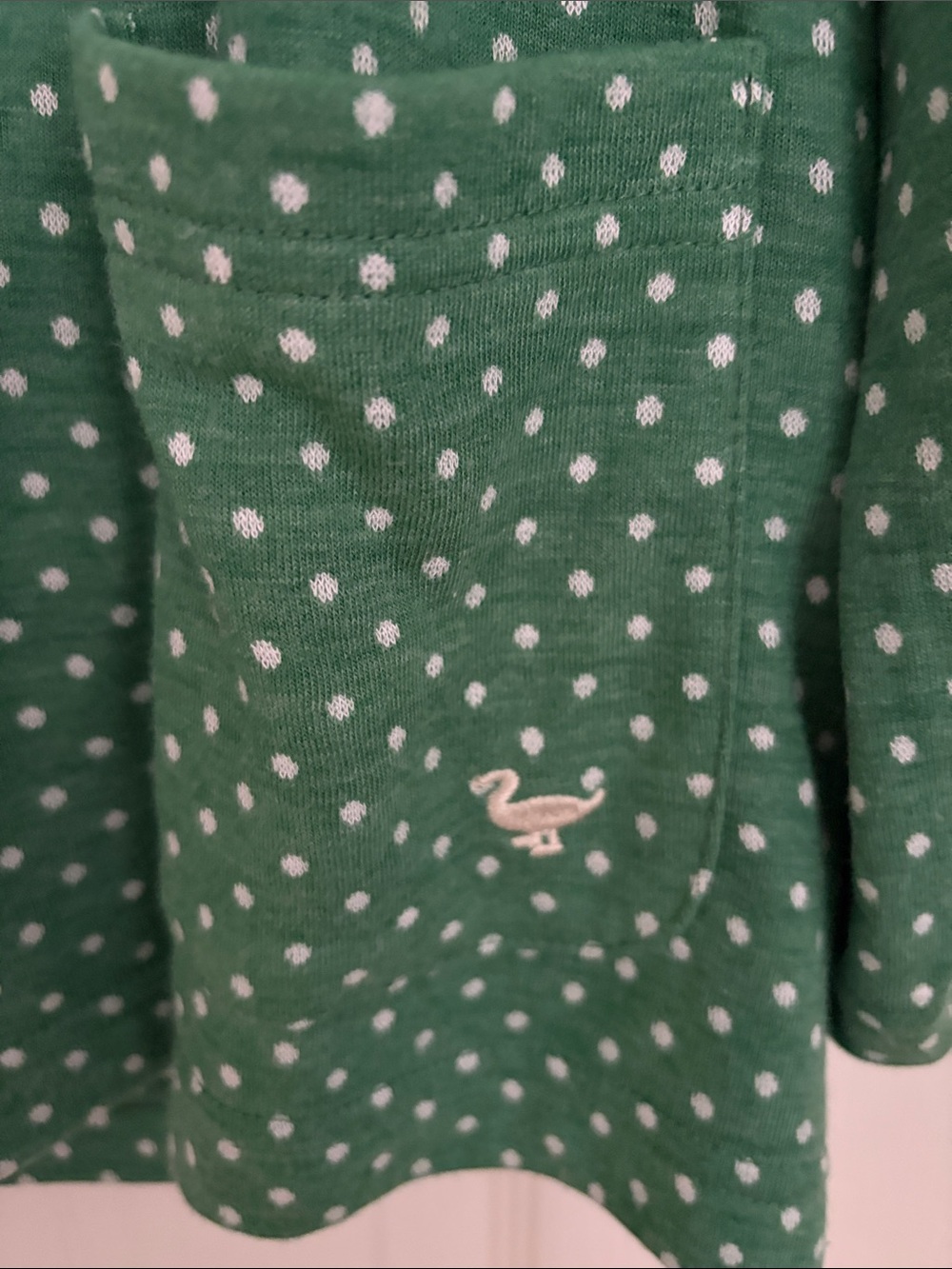 NWT Country Rose Green Polka Dot Cowl Neck Top - Picture 4 of 8